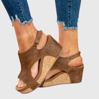 The Olympia Peep-Toe Wedge