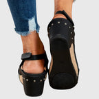 The Olympia Peep-Toe Wedge
