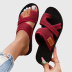 The Rafaela Cross-Strap Slide
