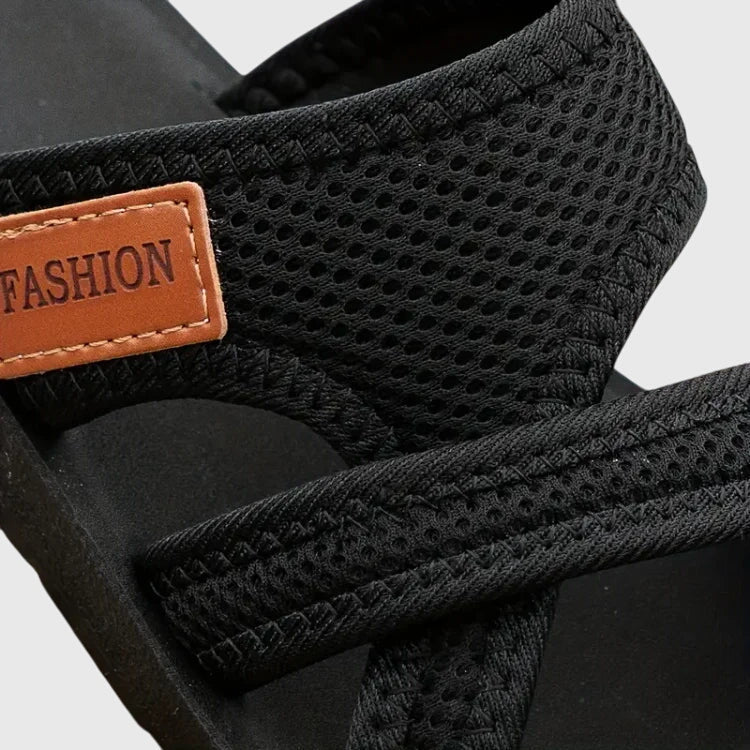 The Rafaela Cross-Strap Slide