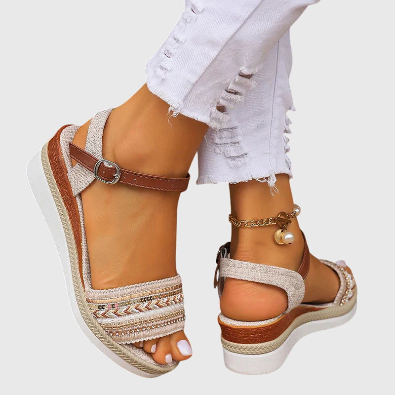 The Rosabel Ankle-Strap Wedge