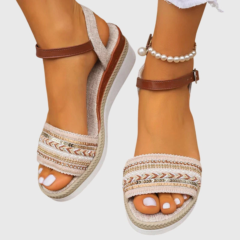 The Rosabel Ankle-Strap Wedge