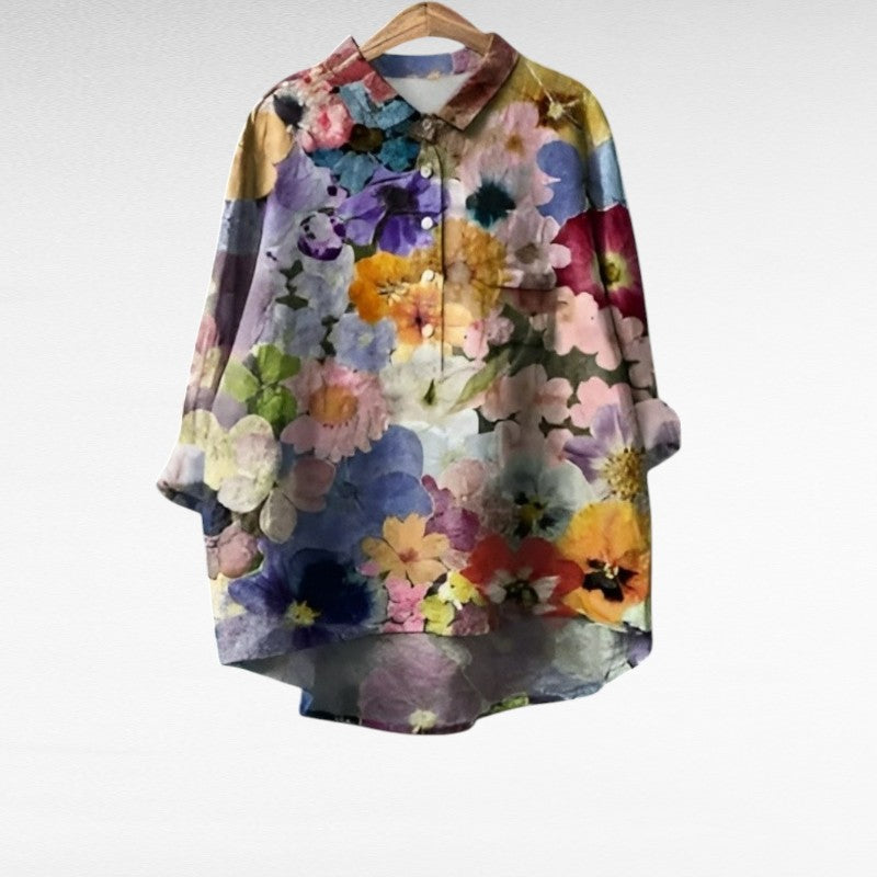 The Albane Button-Front Blouse