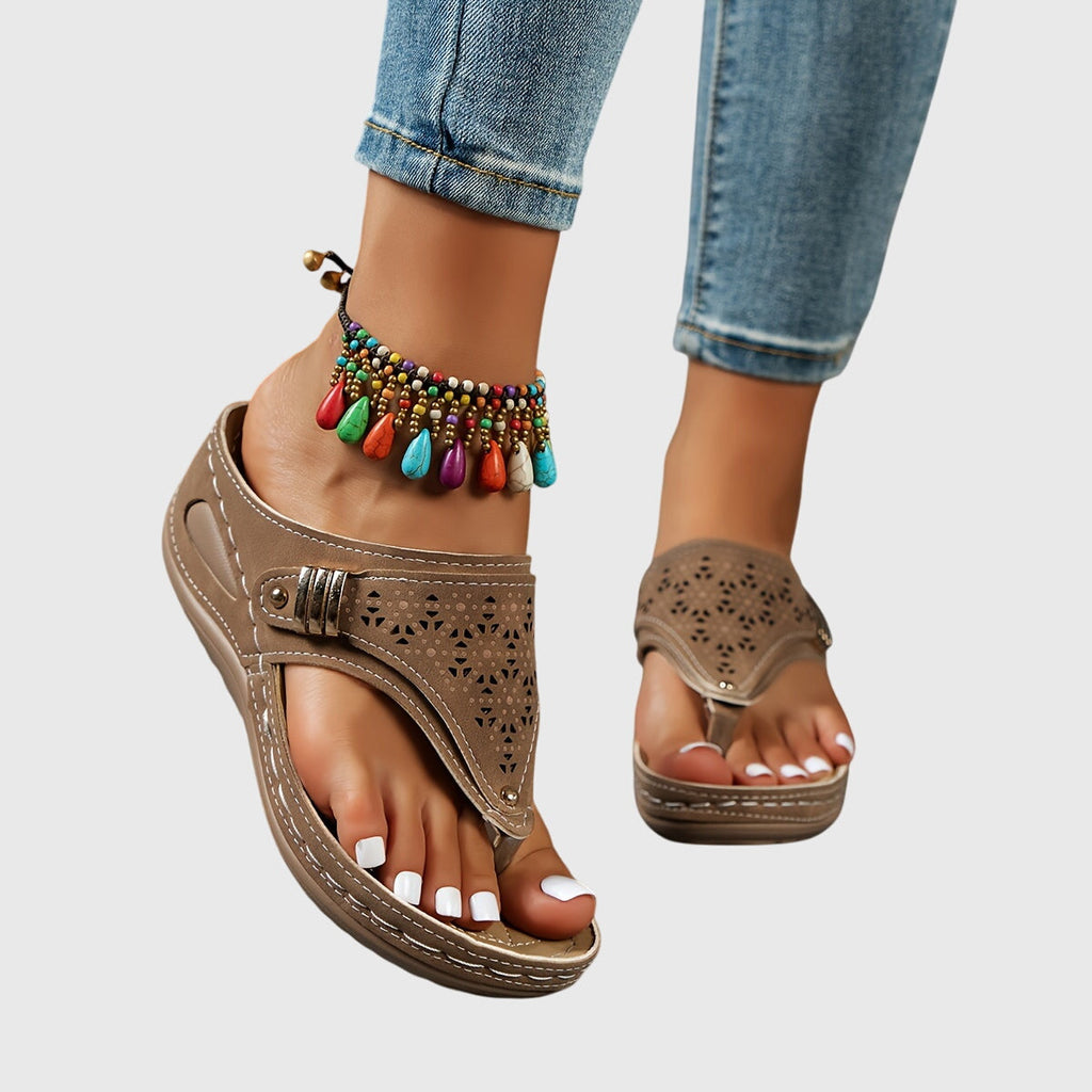 The Romy Closed-Toe Wedge