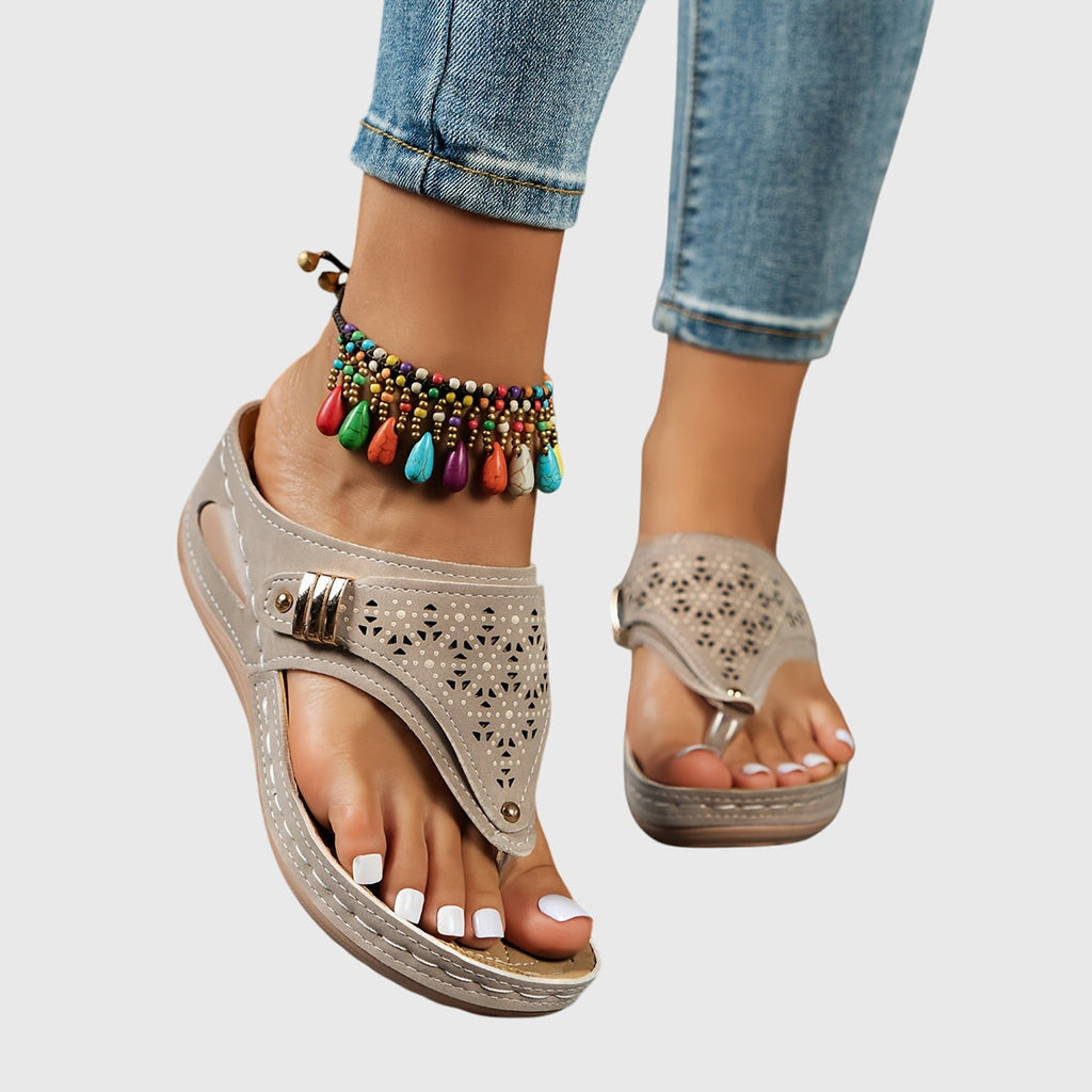 The Romy Closed-Toe Wedge