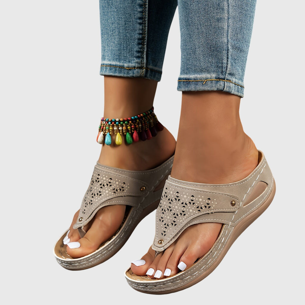 The Romy Closed-Toe Wedge