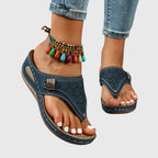 The Romy Closed-Toe Wedge