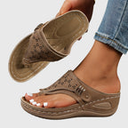 The Romy Closed-Toe Wedge