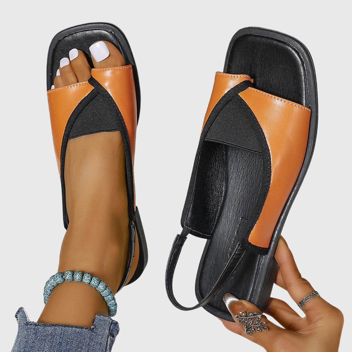 The Priscilla Square-Toe Sandal