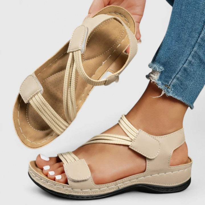 The Ilaria Cross-Strap Sandal