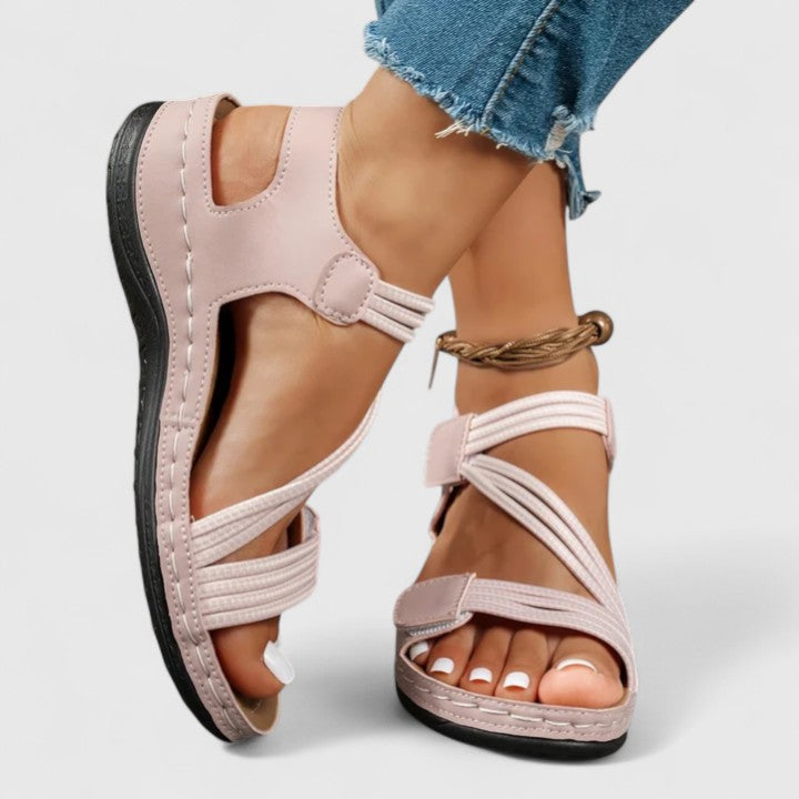 The Ilaria Cross-Strap Sandal