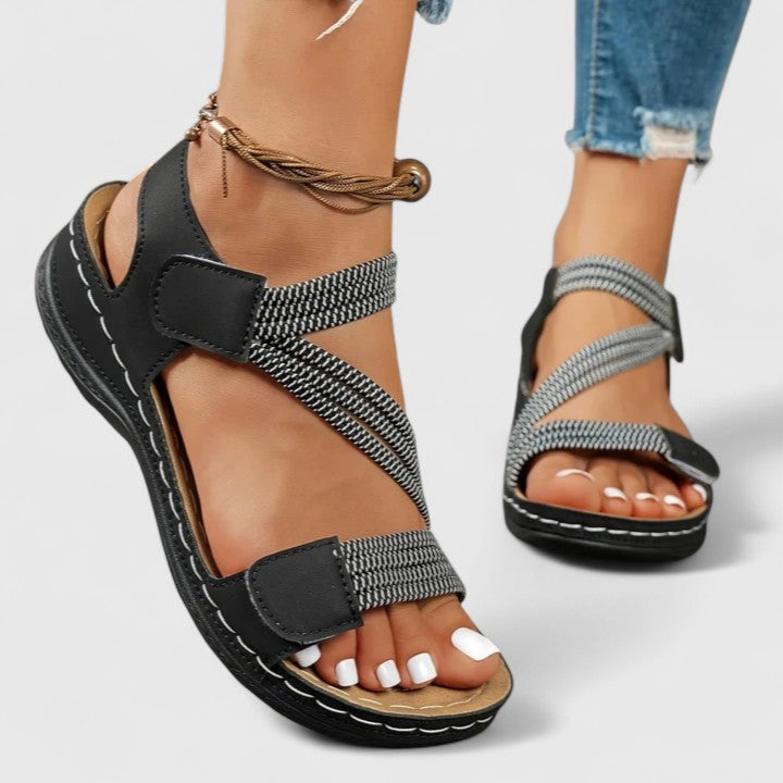 The Ilaria Cross-Strap Sandal