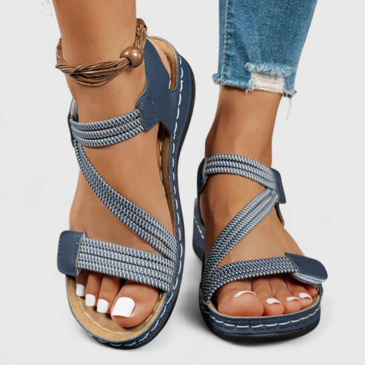 The Ilaria Cross-Strap Sandal