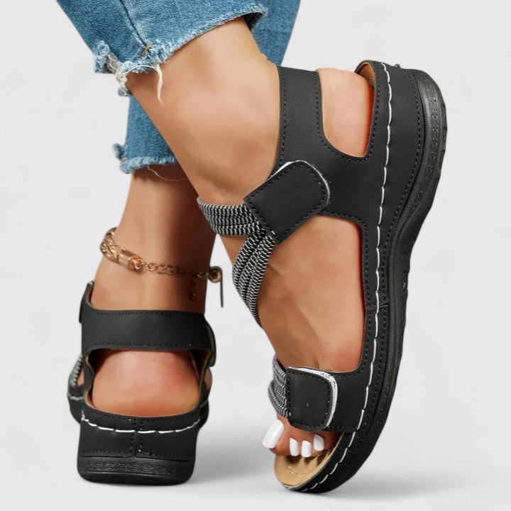The Ilaria Cross-Strap Sandal