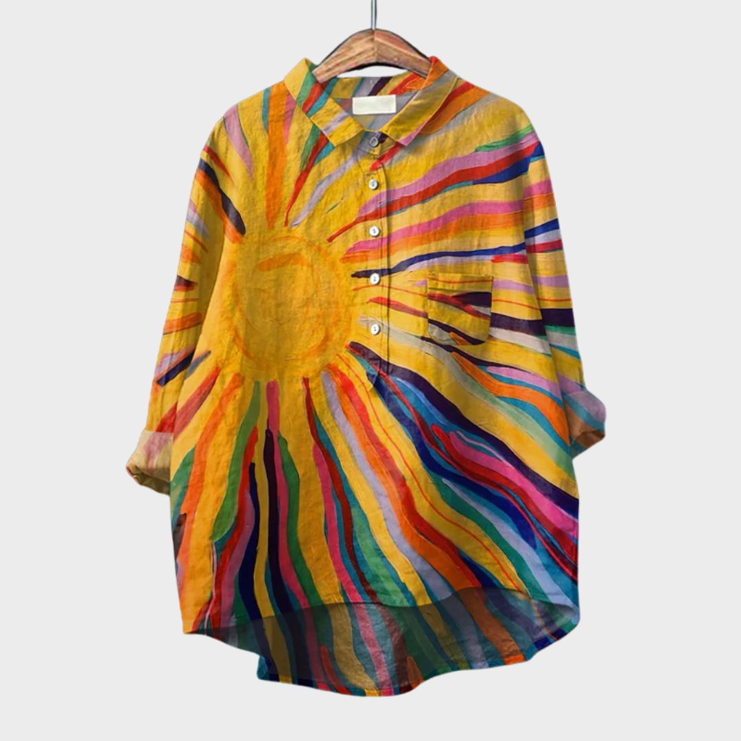 The Pauline Button-Front Blouse