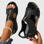 The Hyacinth Wedge Sandal
