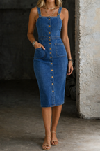 The Amandine Button Front Dress