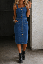 The Amandine Button Front Dress