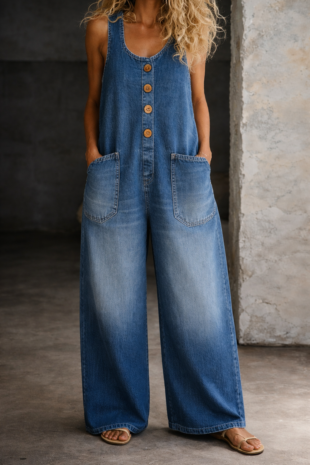 The Bronwyn Wide Leg Overalls