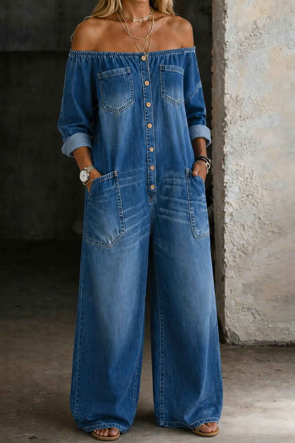 The Celine Wide Leg Jumpsuit