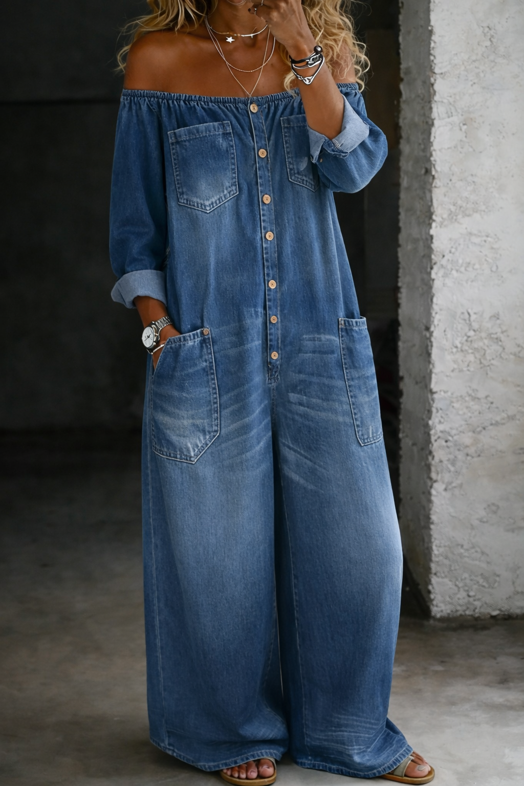 The Celine Wide Leg Jumpsuit