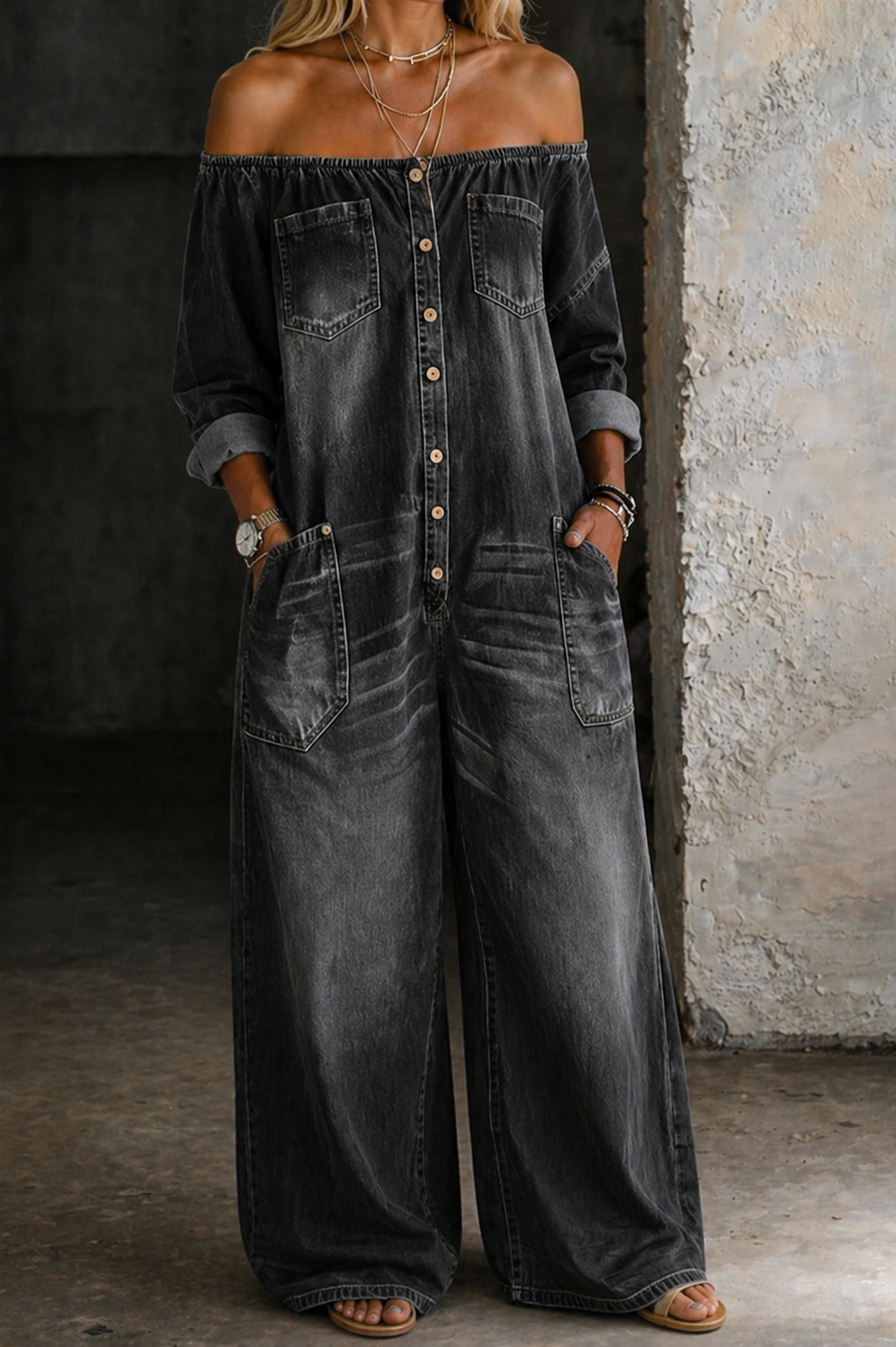 The Celine Wide Leg Jumpsuit