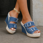 The Flora Wedge Sandals