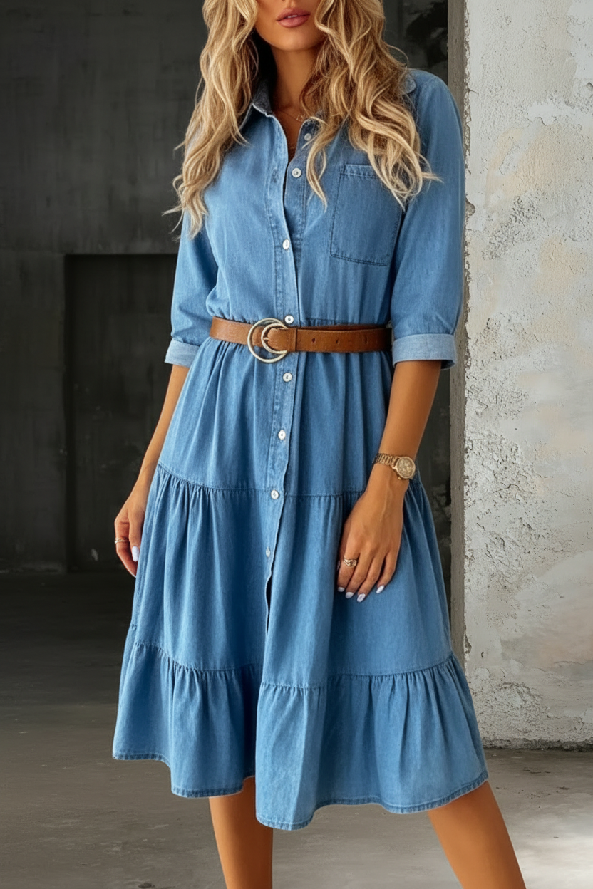 The Gwen Relaxed Midi Dress