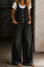 The Isadora Wide Leg Overalls