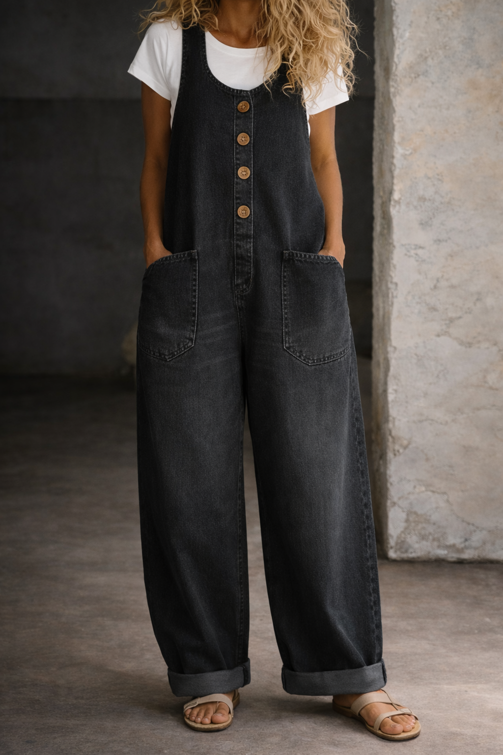 The Isadora Wide Leg Overalls