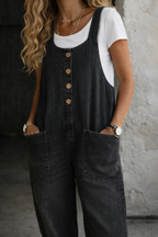The Isadora Wide Leg Overalls