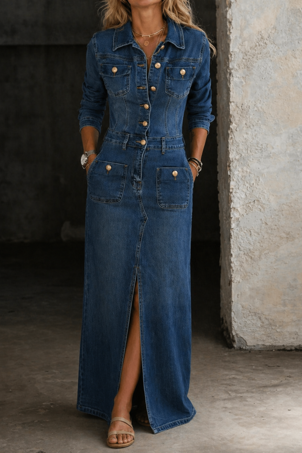 The Isolde Relaxed Midi Dress