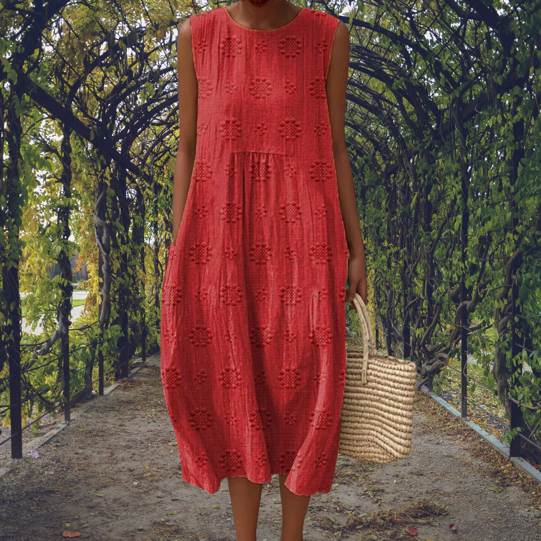The Joelle Sleeveless Midi Dress