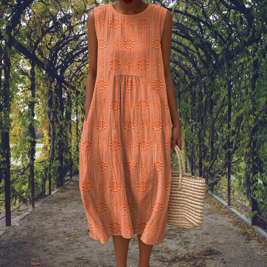 The Joelle Sleeveless Midi Dress