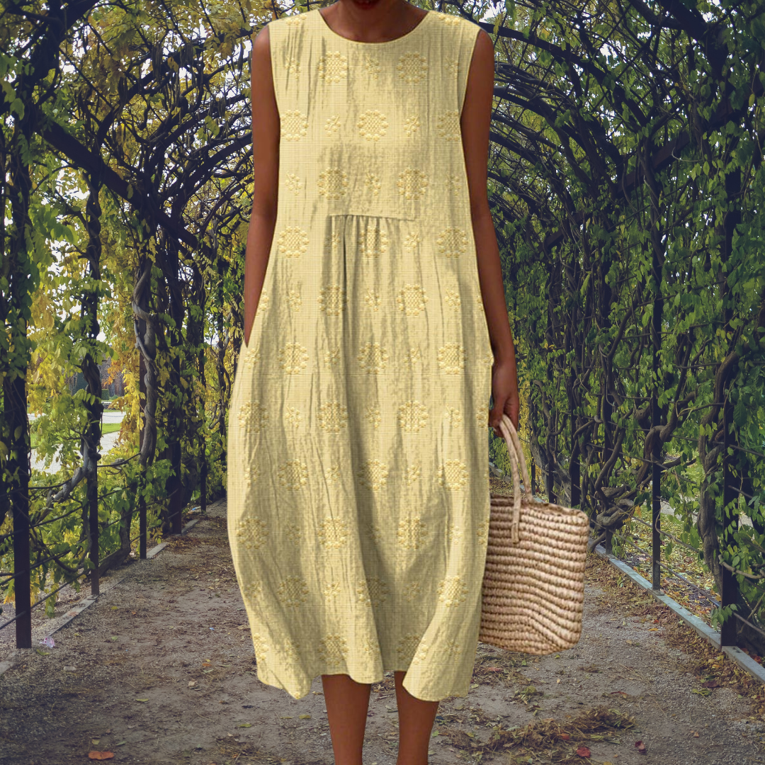 The Joelle Sleeveless Midi Dress