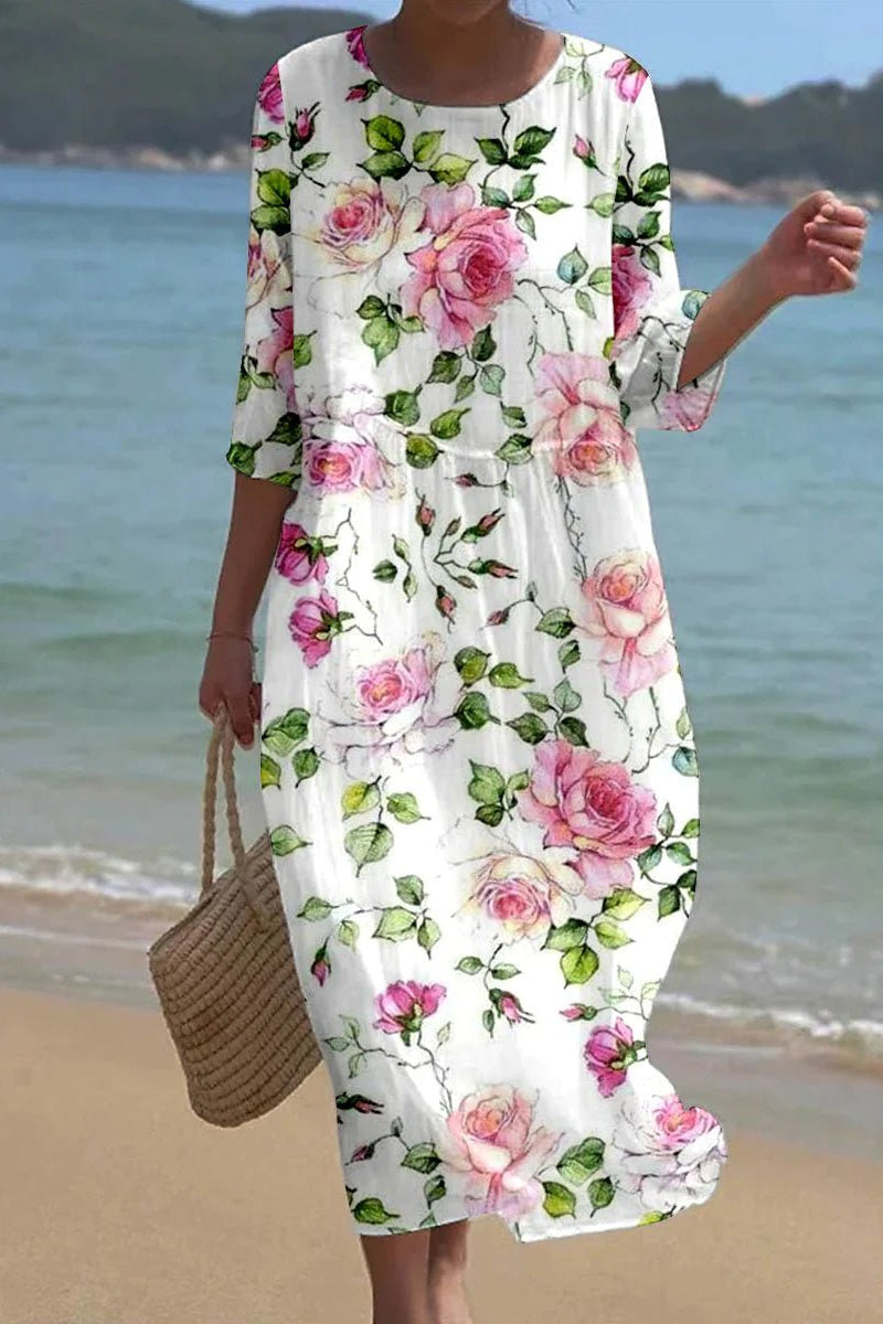 The Lydia Relaxed Midi Dress