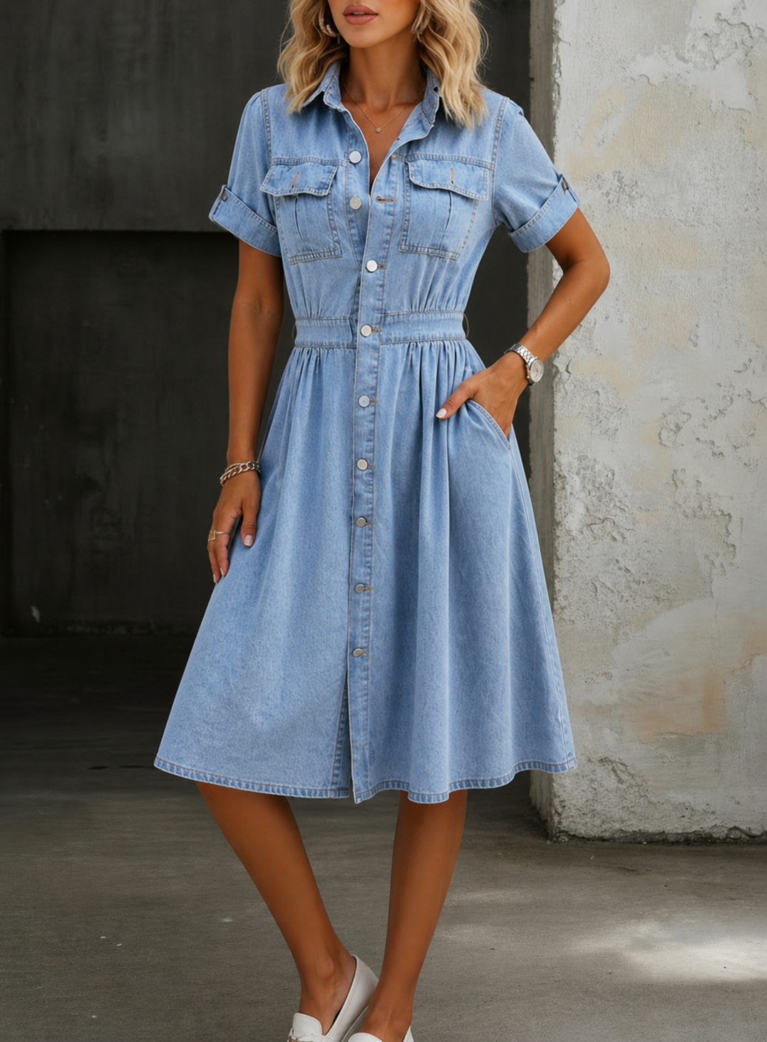 The Marina Relaxed Midi Dress