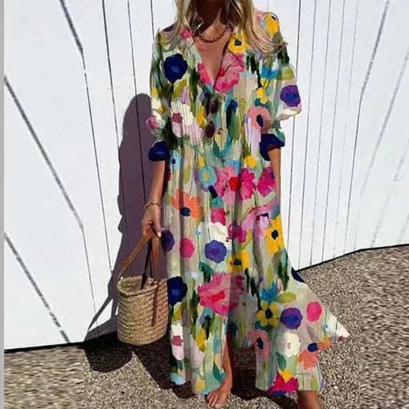 The Mira Relaxed Midi Dress