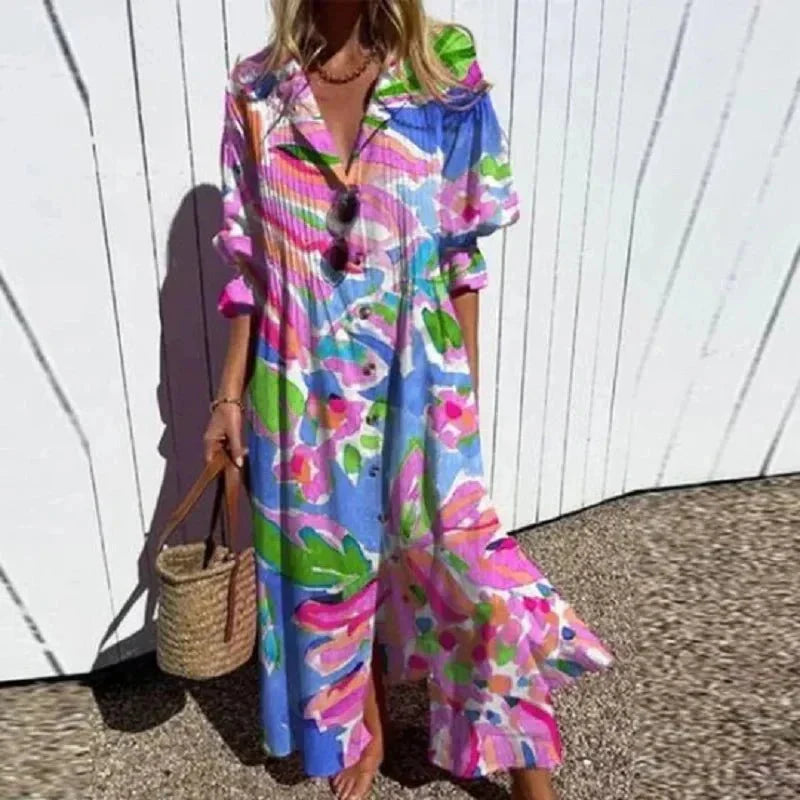 The Mira Relaxed Midi Dress