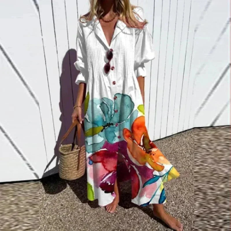 The Mira Relaxed Midi Dress
