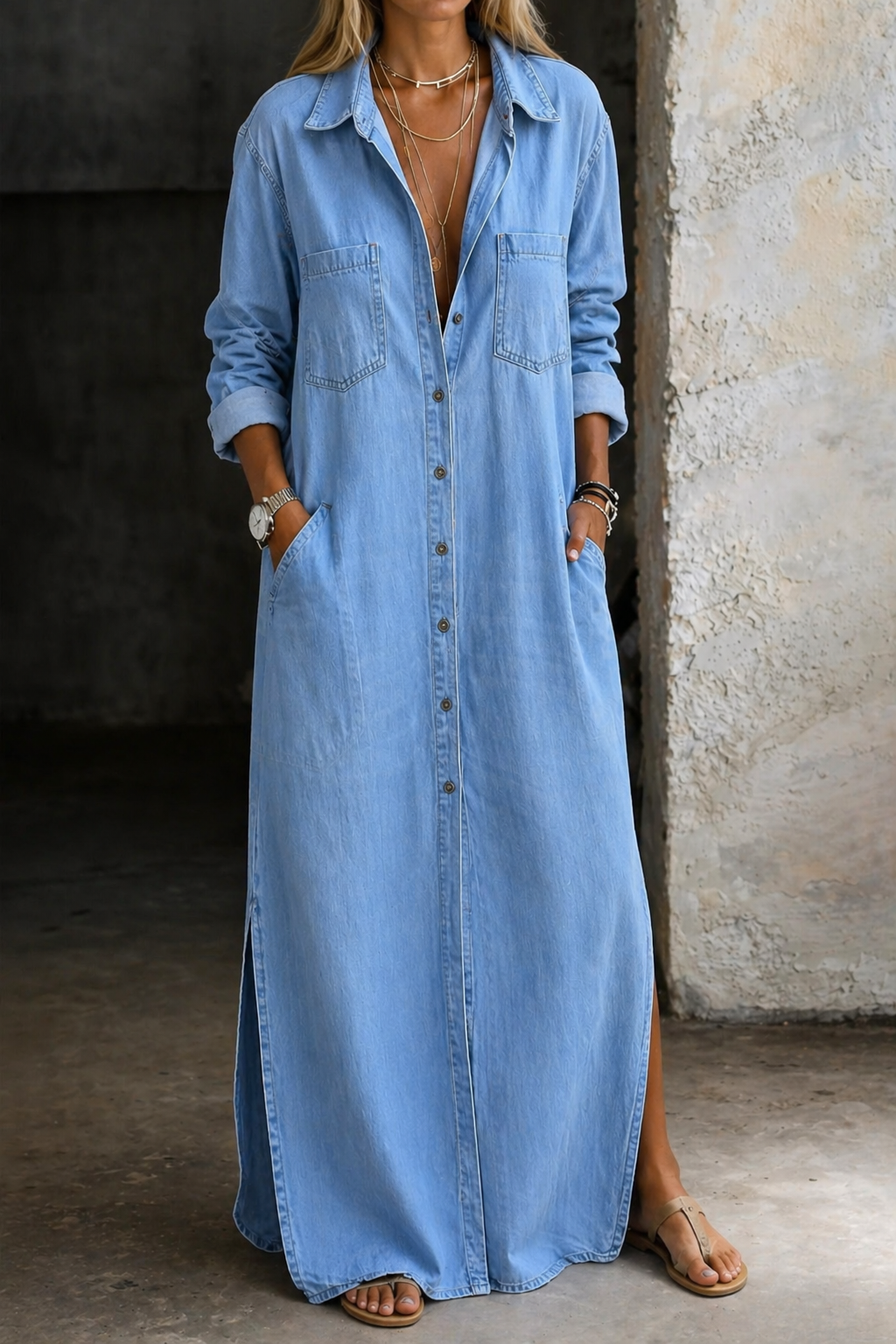 The Naomi Button Front Dress