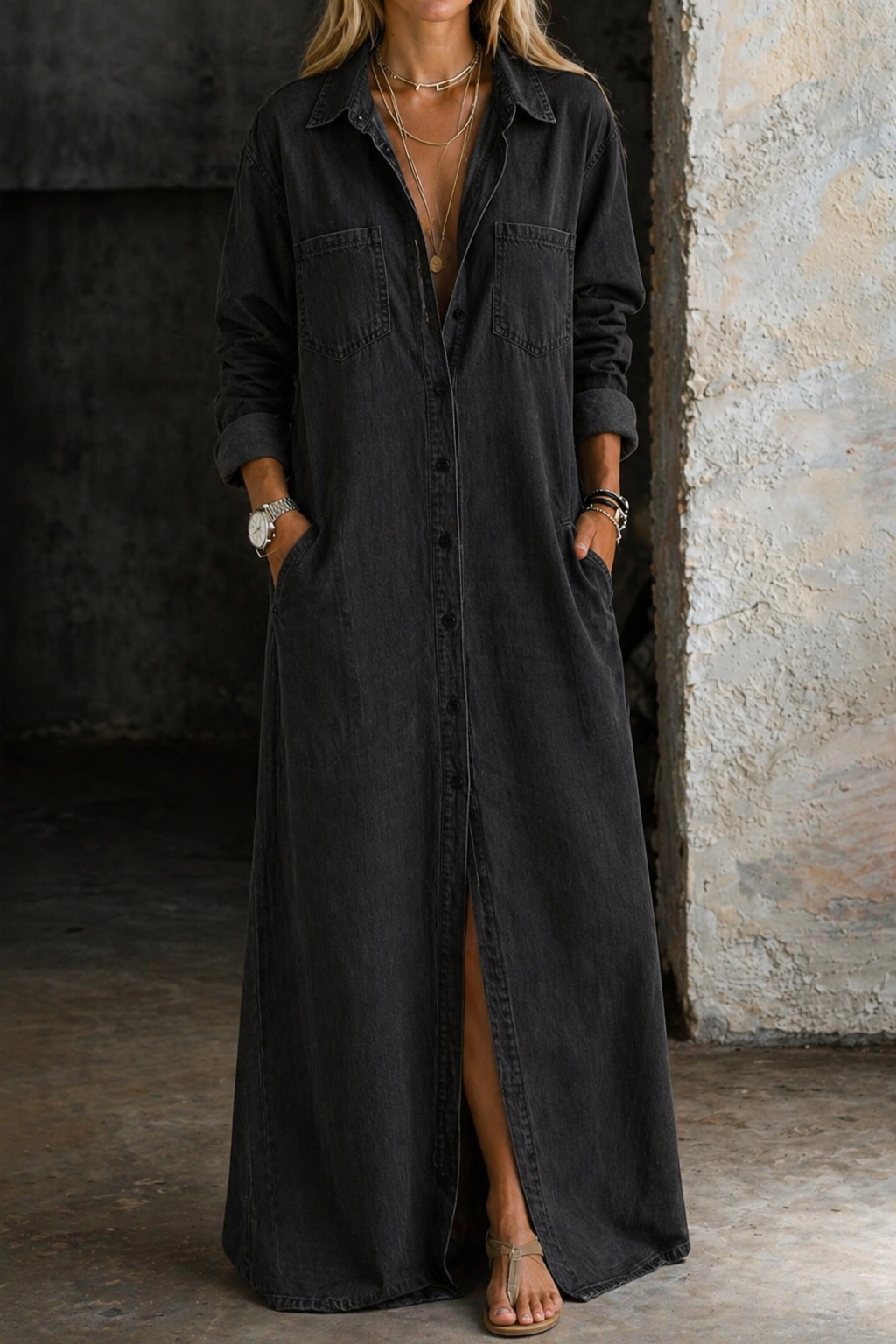 The Naomi Button Front Dress