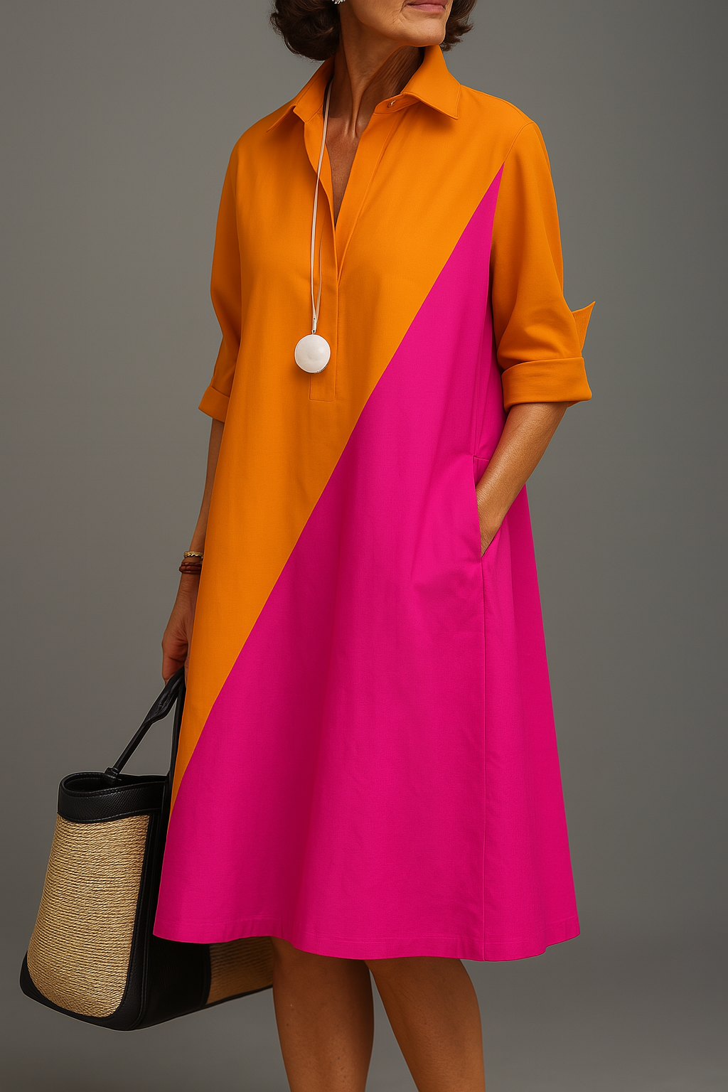 The Serena Relaxed Midi Dress