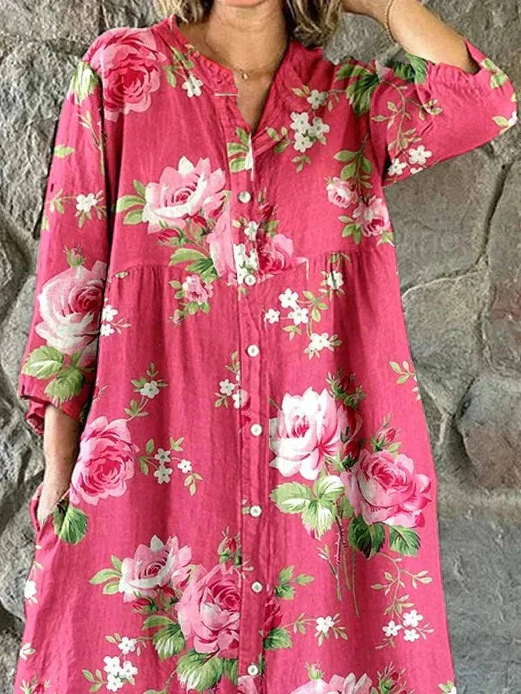 The Viola Relaxed Midi Dress