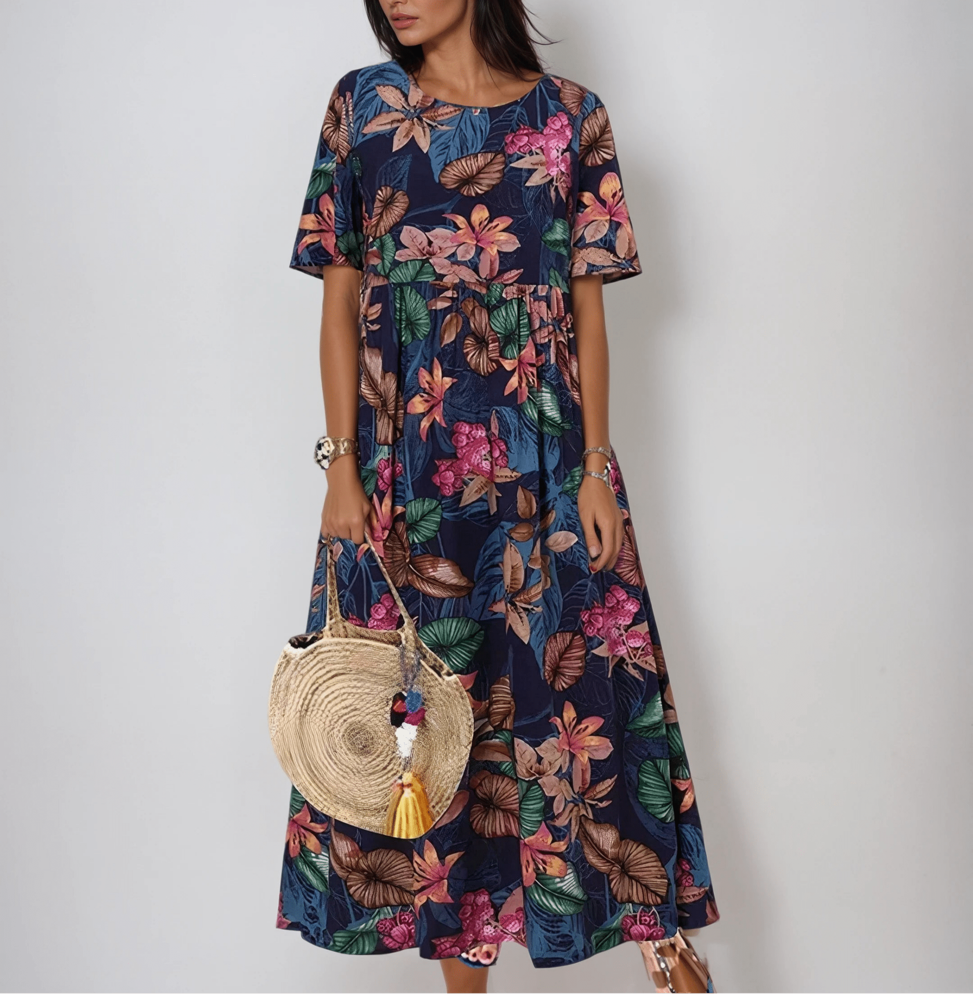 The Wilhelmina Relaxed Midi Dress